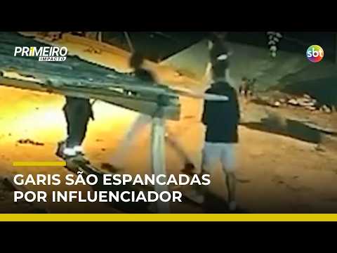 Aos berros, influenciador espanca servidoras que varriam rua em cidade mineira | #PrimeiroImpacto