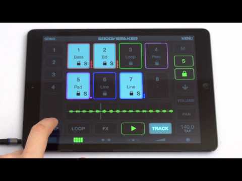 GrooveMaker 2 loop remixing app for iPad - Remixing Reinvented - Overview