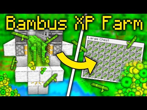 Minecraft Bamboo XP Farm Building Tutorial 1.19 - Building a Bamboo XP Farm in Minecraft 1.19 Tut...
