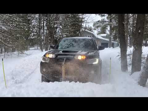 Toyota Tacoma Plowing 10” of Snow with Meyer Wingman Snow Plow