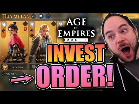 Legendary Hero Investment Order [new player guide] Age of Empires Mobile