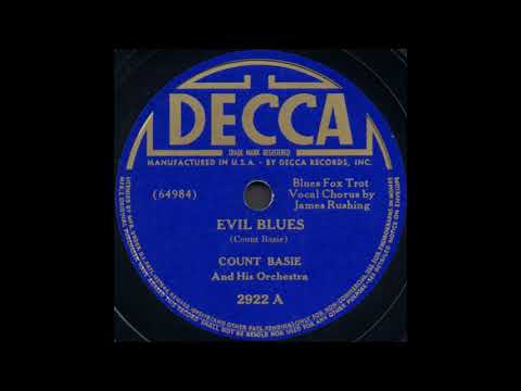 EVIL BLUES / COUNT BASIE And His Orchestra (vocal: Jimmy Rushing)[DECCA 2922 A]