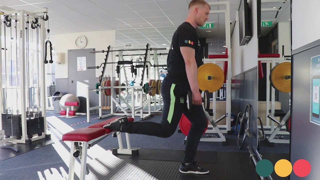 Video thumbnail: Bulgarian split squat