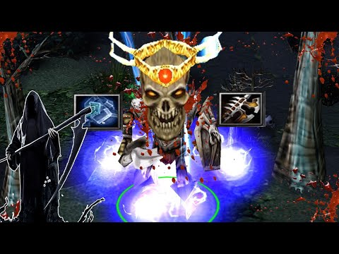 DOTA SKELETON KING 400% ATTACK SPEED - LATE GAME FIGHTS!!!