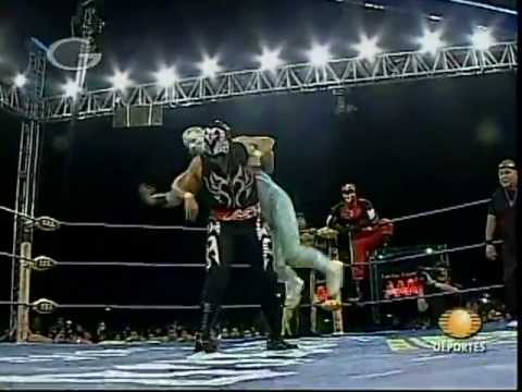 AAA - Gran Apache, Gato Eveready, El Ángel vs. Tigre Cota, Tito Santana, Río Bravo, 2009/02/18