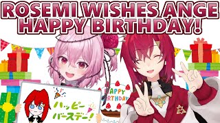 Rosemi wishes Ange Happy Birthday!  (Ange Katrina & Rosemi Lovelock - Nijisanji) [Eng Subs]