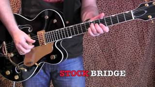Video thumbnail for TV Jones MagnaTron pickups compared to stock Gretsch Filtertron in 6120 guitar by gearmanndude