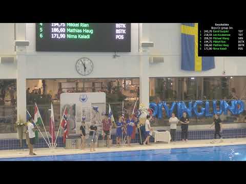 Live: Diving Lund 2025 Boys C 1+2 3m