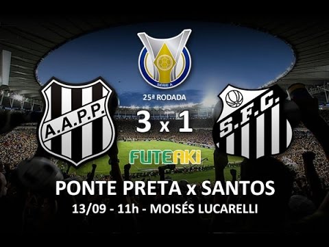 Melhores momentos de Ponte Preta 3 x 1 Santos, pela 25ª rodada do Brasileirão 2015
