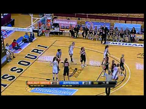 2012 MSHSAA Girls Class 1 Semfinal - Walnut Grove vs Jefferson