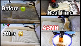 Insanely Satisfying Real Time ASMR | NASTIEST Seat Extraction!! MAD Detailing | Car Cleaning!!