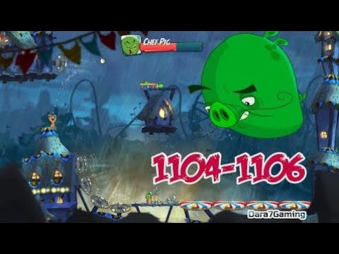 Angry Birds 2 LEVEL 1104–1106 –  BOSS LEVEL CHEF PIG – Pig City Got Ham City