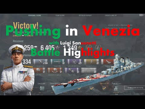 Pushing in Venezia - Battle Highlights - World of Warships