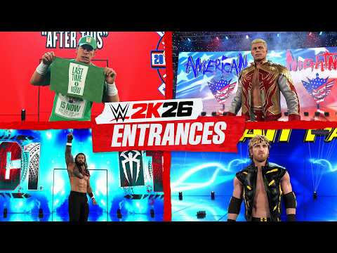 WWE 2K26 Entrances: Cody Rhodes, John Cena, Roman Reigns, Seth Rollins & More!