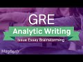 GRE AWA Issue Essay Brainstorming