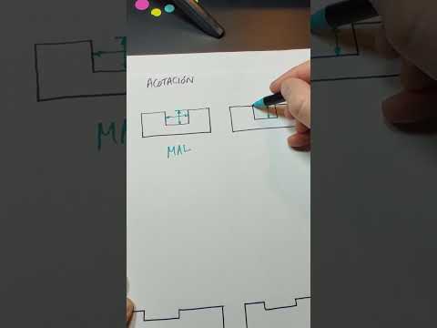 Reglas de ACOTACIÓN 👉 no cortar líneas de cota