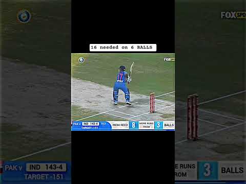 Pakistan vs India thriller match,, 16 needed on last over #cricket #cricketlover #dhoni