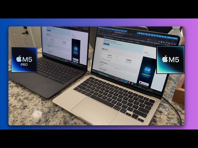 M5 MacBook Air vs. M5 Pro developer real-world comparison