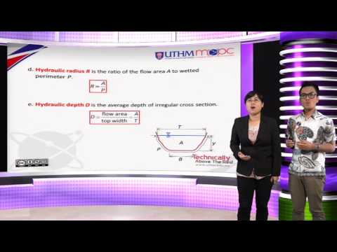 Hydraulics Topic 1.1 Flow Parameters and Geometric Elements