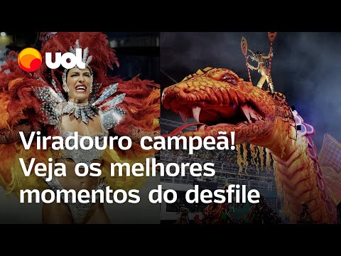 Viradouro campeã: os melhores momentos do desfile da Escola de Samba vencedora no Rio