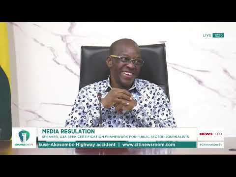 Bagbin Plans Legislation on Certification for Public Sector Journalists
