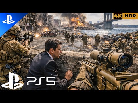 (PS5) BROOKLYN UNDER SIEGE | REALISTIC ULTRA GRAPHIC GAMEPLAY [4K60FPS HDR] Battlefield 6