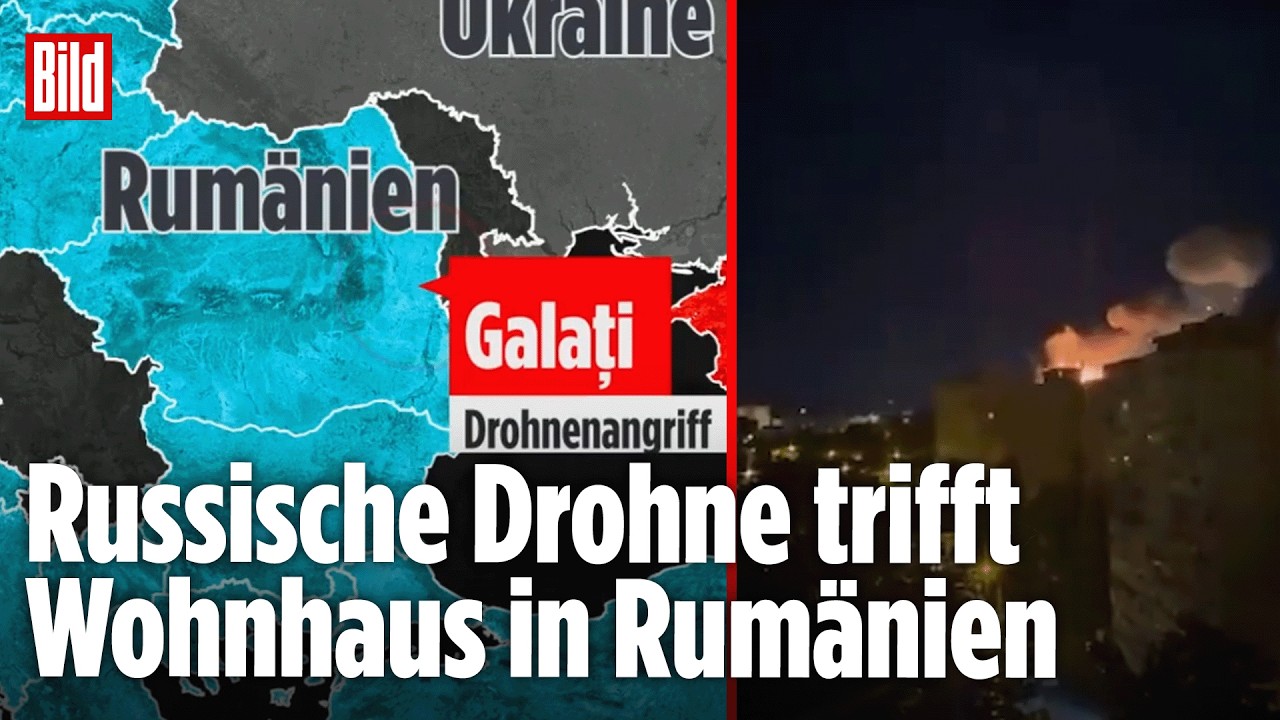 Angriff auf Rumänien: Russische Drohne schlägt in Wohngebiet ein!