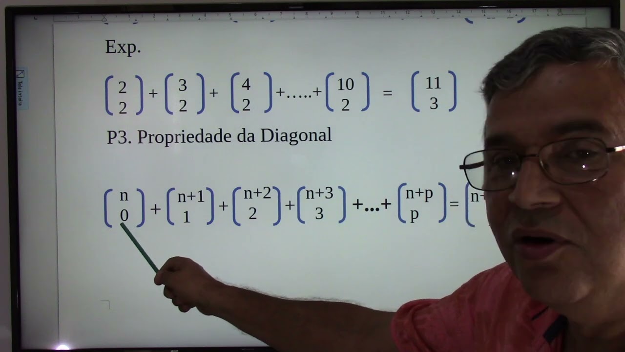 Triângulo de Pascal e suas propriedades.