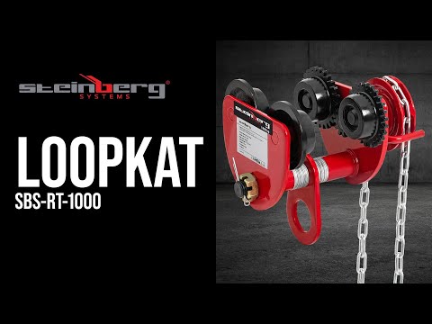 Video - Loopkat - handmatig - 1000 kg - ketting van 3 m