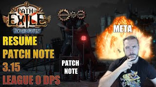 Path of exile 3.15 : Le Patch note qui tue le DPS ! Résumé rapide pour savoir ce qui vous attend :D