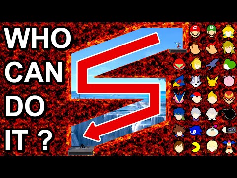 Who Can Make It? Jump Down The TWO Slopes ? - Super Smash Bros. Ultimate