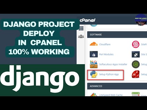How to Deploy Django Project in CPanel | Easy CSE Learn |