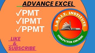 PMT,IPMT,PPMT in MS Excel