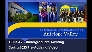S23 Pre-Advising Recorded Workshop