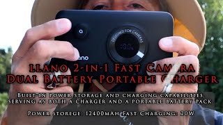 llano 2-in-1 Fast Dual Camera-Battery Charger for Canon, Sony and Fujifilm.... and so much more!