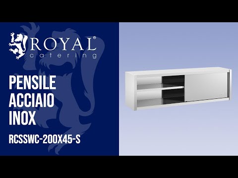 Video - Pensile acciaio inox - 200 x 45 cm - 30 kg