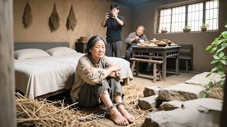 男人十天不讓養母吃飯，逼她拍賣慘視頻賺黑心錢！怎料養母竟是豪門總裁的親媽！總裁上門找回親媽，看到慘狀一通電話直接讓白眼狼兒子一家人徹底消失！#反轉  #短劇 #親情