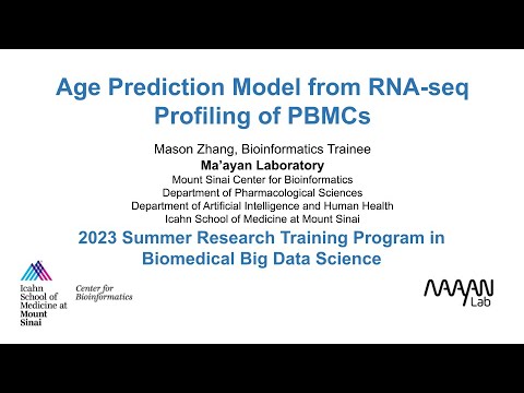 Age Prediction Model from RNA-seq Profiling of PBMCs