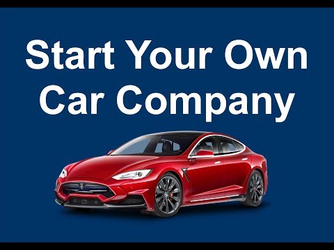 How to Start Your Own Car Company © - AG Technologies USA, LLC™