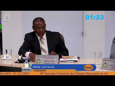 30ª Reunião Ordinária da Câmara Municipal de Aimorés-MG - 01/12/2025