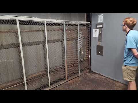 EPIC MOTOR! ORIGINAL 1973 Montgomery Hydraulic Freight Elevator at Fashion Square in Orlando, FL