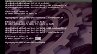 Ubuntu | 13.- Shell scripts | 2.- Variables y parámetros