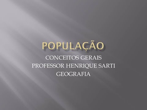 População Conceitos Básicos 1