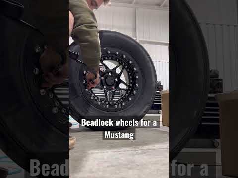 Assembling some Belak Beadlock wheels for a mustang.