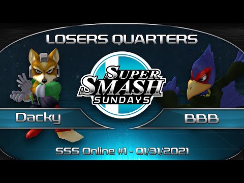 Super Smash Sundays Online #1 Dacky (Fox) vs. Bobby Big Ballz (Falco) - SSBM Singles Losers Quarters