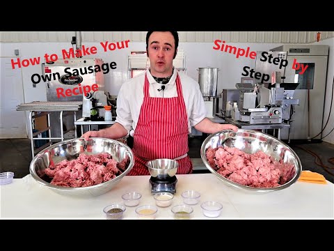 How to Make a Homemade Sausage Recipe. Spices,...