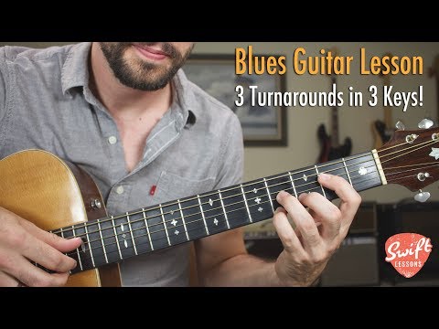 Essential Blues Turnarounds in 3 Major Keys - Guitar Lesson
