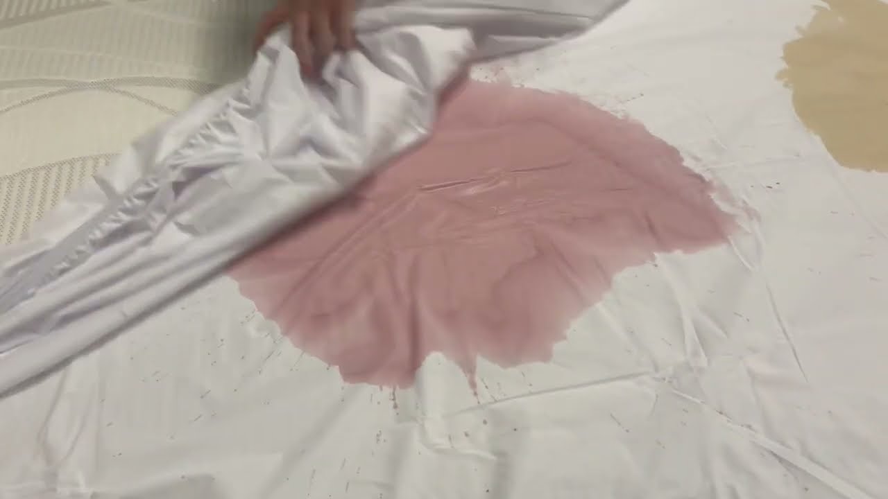 Purple Mattress Protector &mdash; Red wine test - YouTube