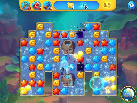 Fishdom level 4468 no boosters フィッシュダム ノーマル [Friend's]