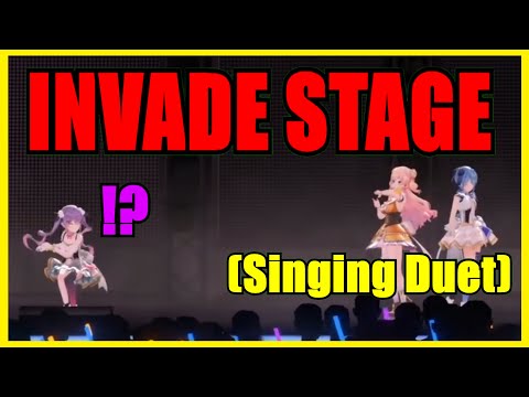 Towa Accidentally Invades Stage During Nene & Suisei's Duet【Hololive | Eng Sub】